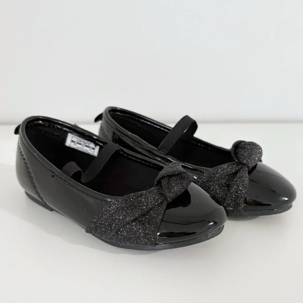 Carter's Patent Leather Toddler Ballet Flats Dress Shoes Size 7
